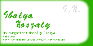 ibolya noszaly business card
